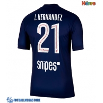 Fotballdrakt Herre Paris Saint-Germain Lucas Hernandez #21 Hjemmedrakt 2025-26 Kortermet